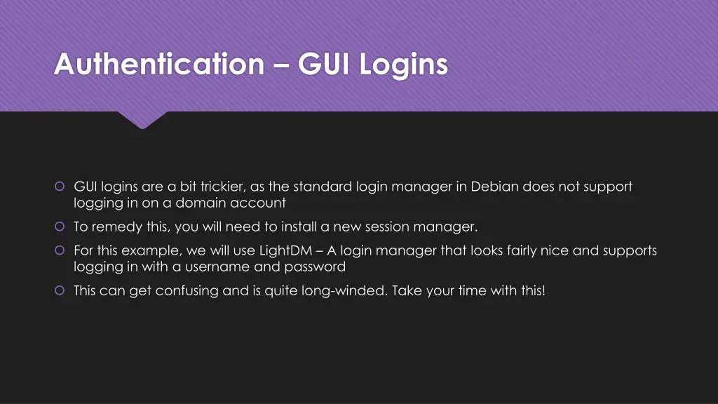 authentication gui logins