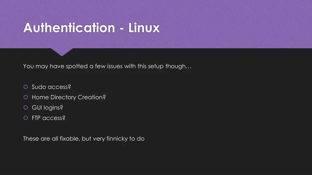 authentication linux