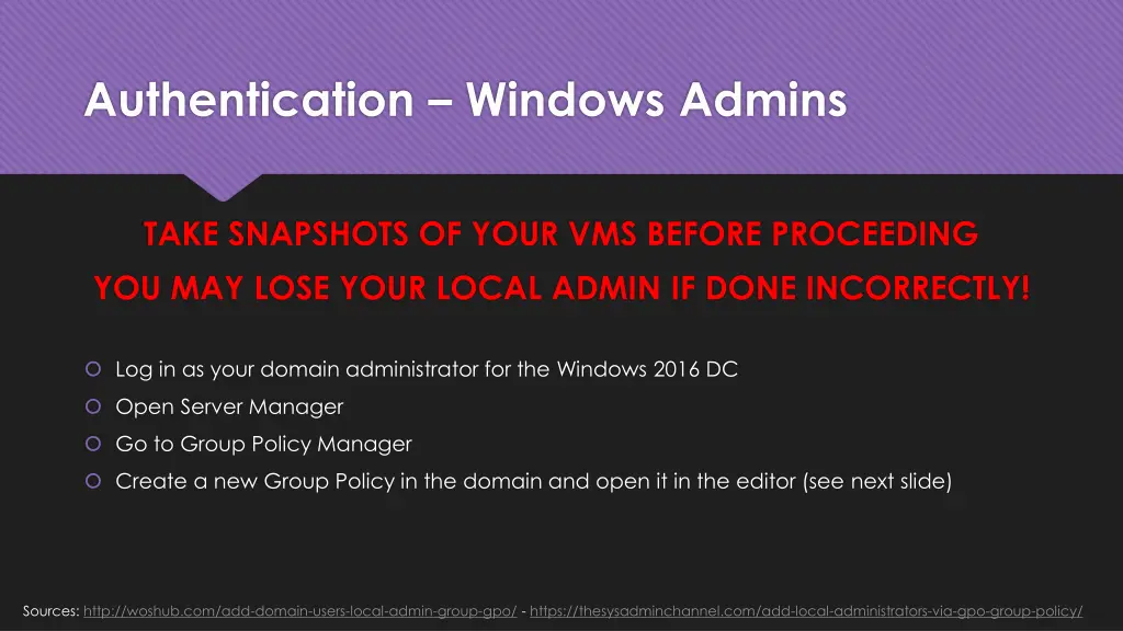 authentication windows admins 2