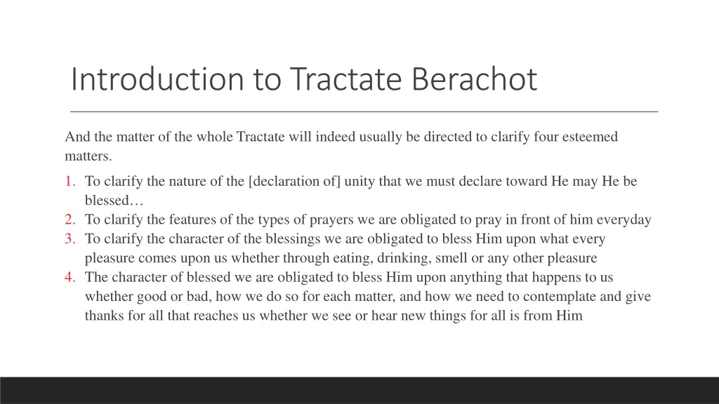 introduction to tractate berachot