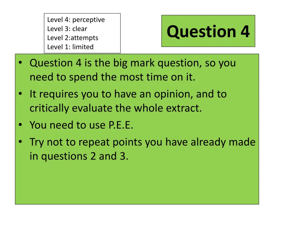 level 4 perceptive level 3 clear level 2 attempts 2