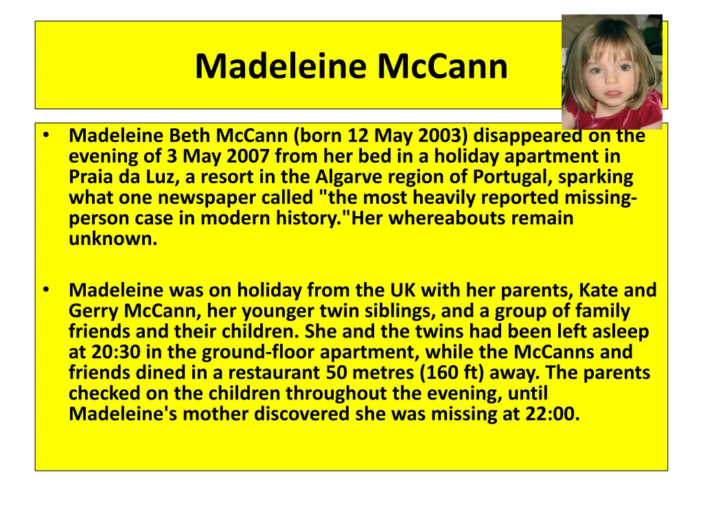 madeleine mccann