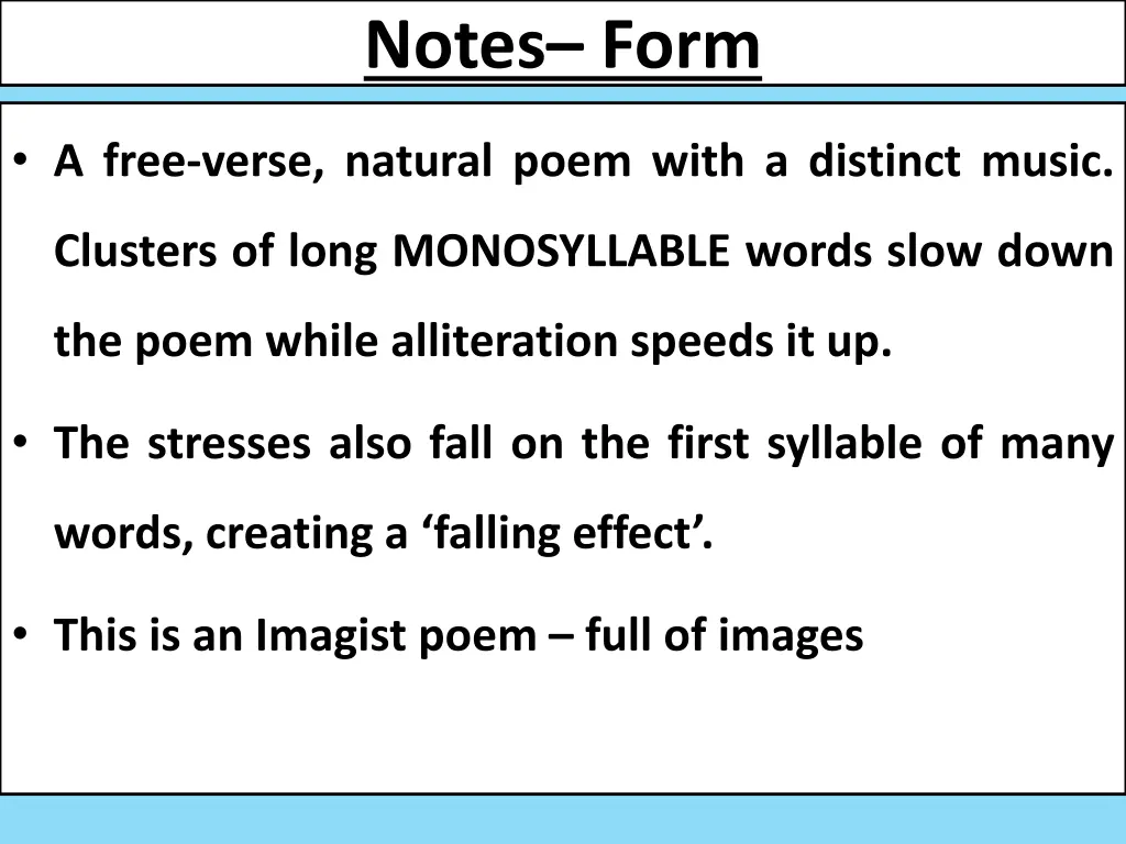 notes form