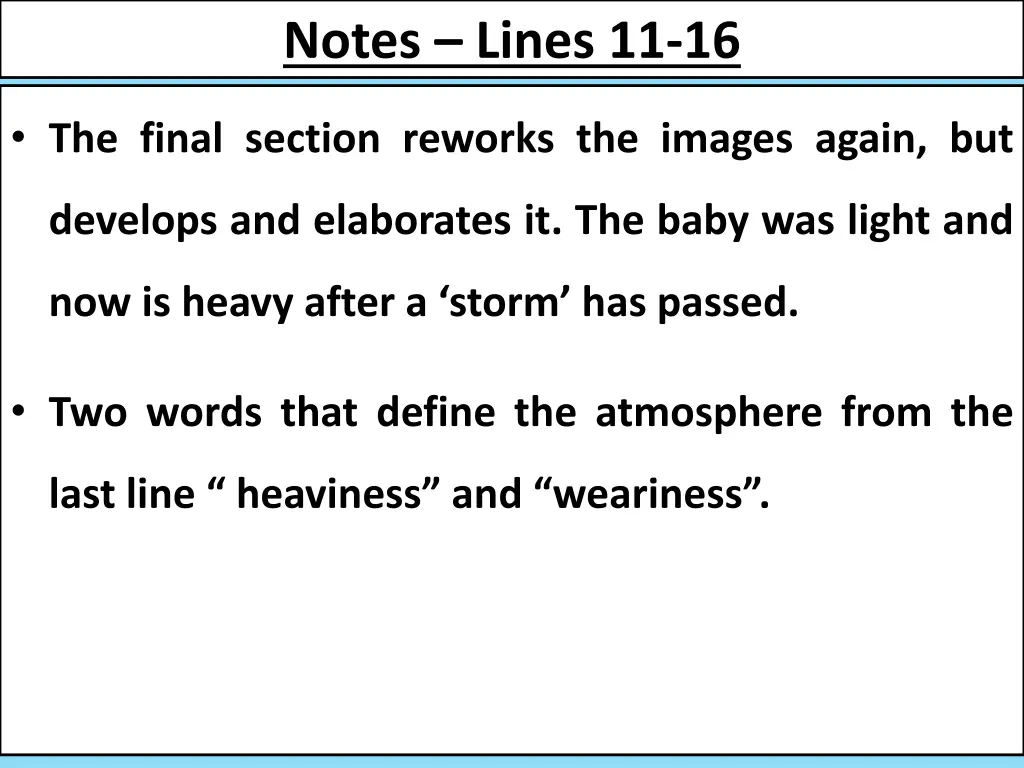 notes lines 11 16