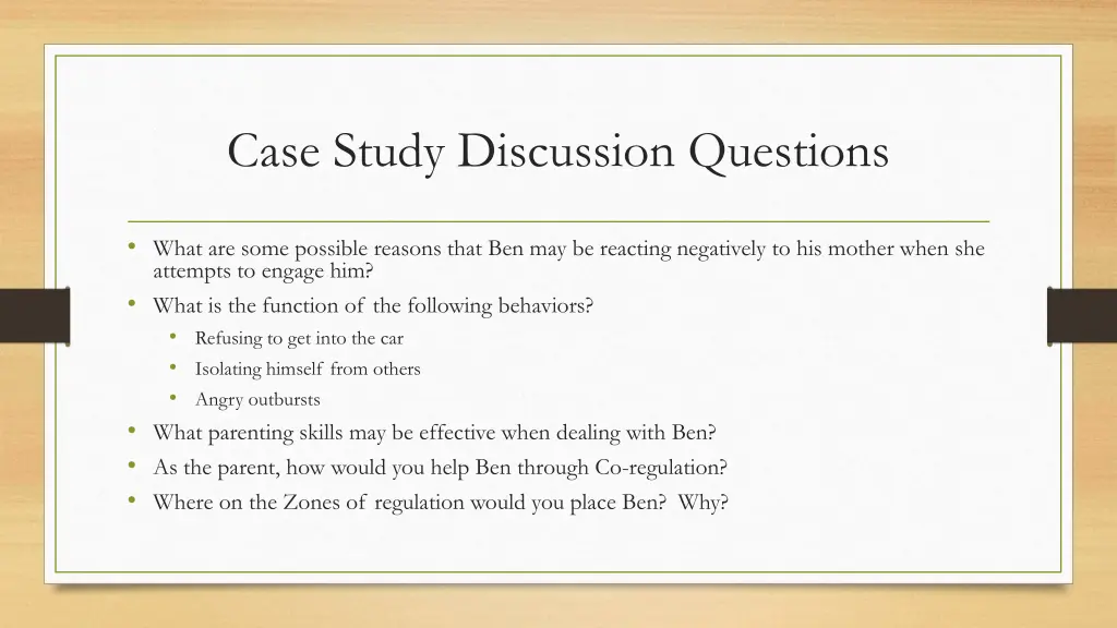 case study discussion questions