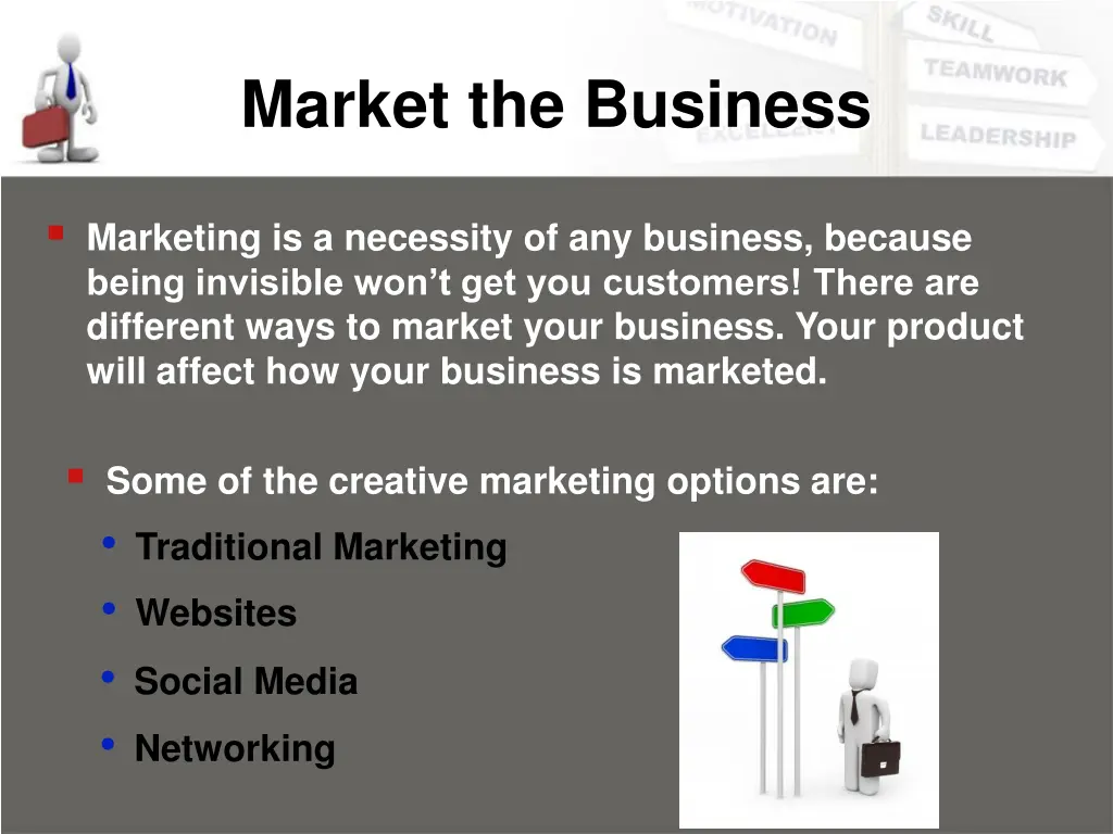 market the business 1