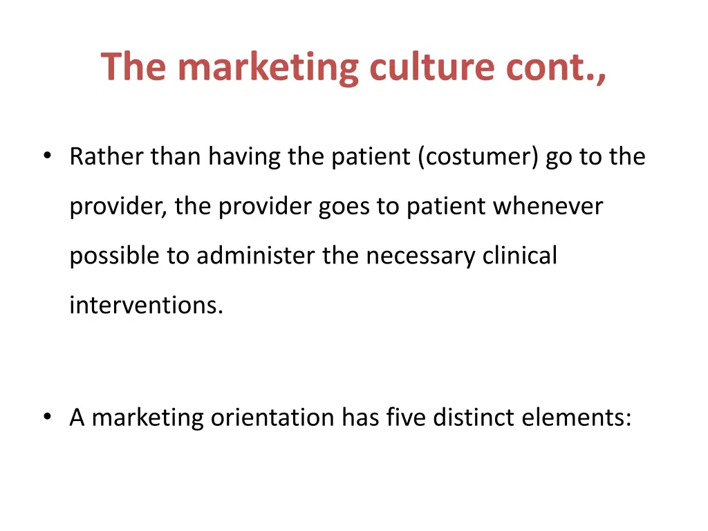 the marketing culture cont