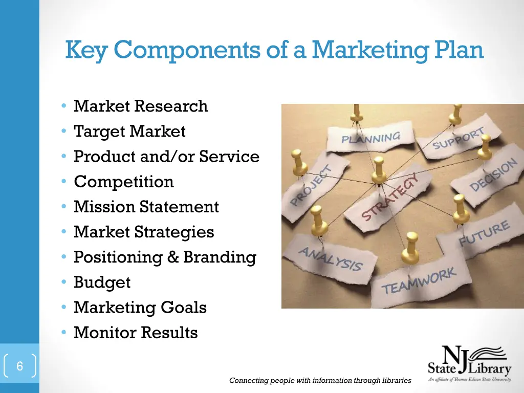 key components of a marketing plan