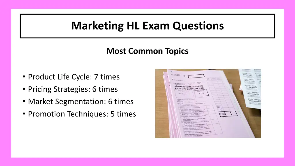 marketing hl exam questions 2