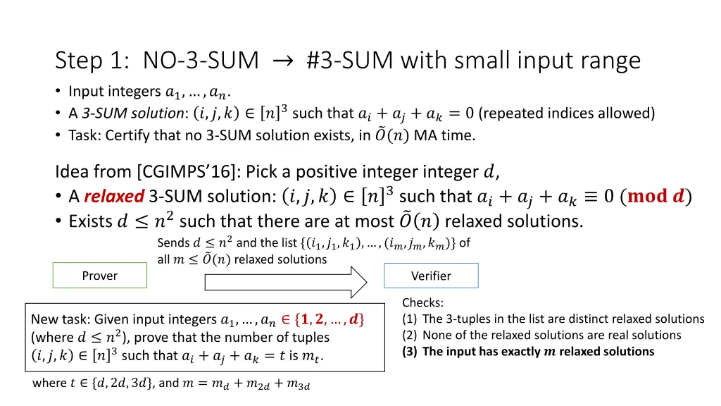 step 1 no 3 sum 3 sum with small input range