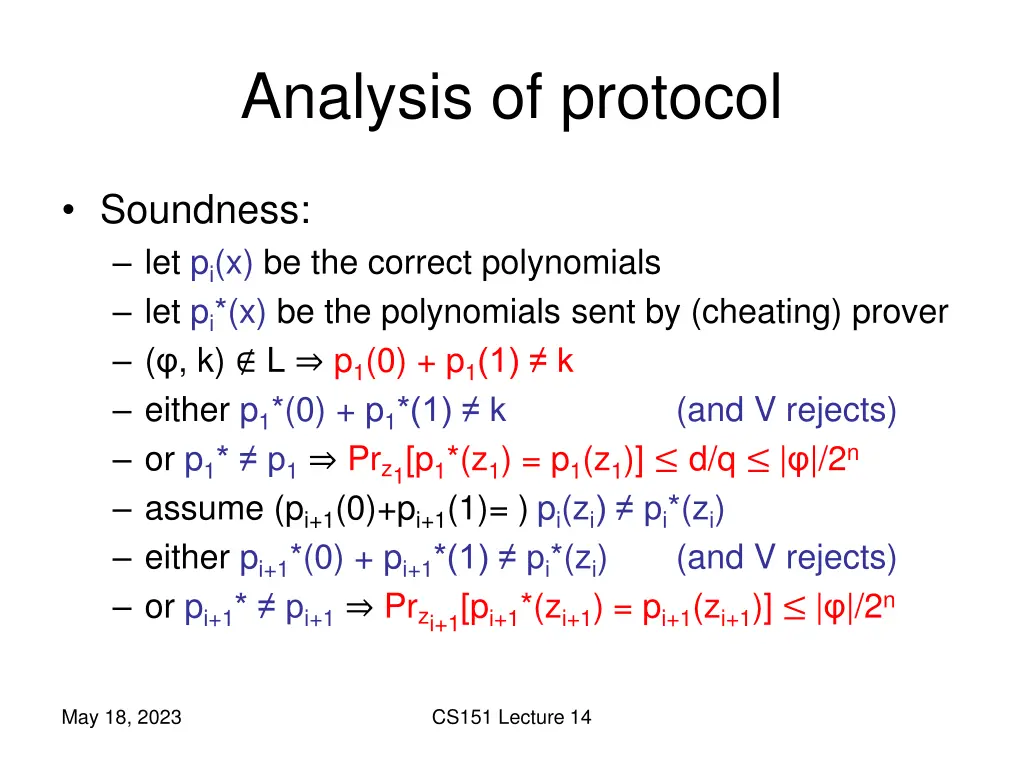 analysis of protocol 1