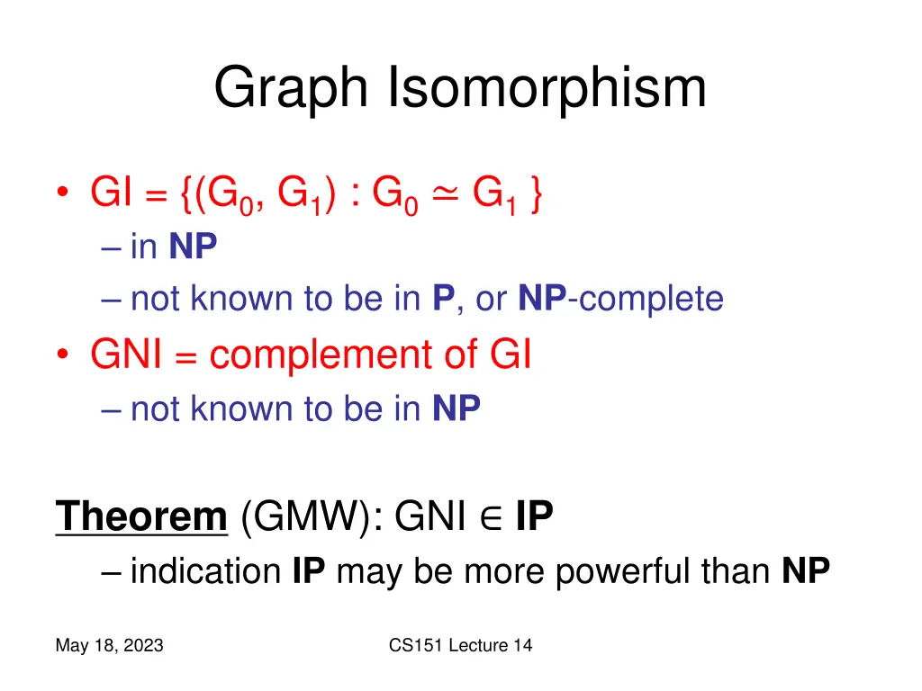 graph isomorphism 1