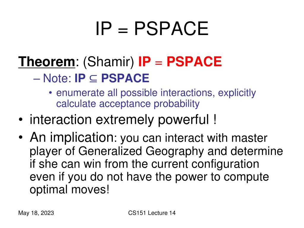 ip pspace