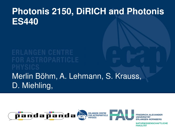 photonis 2150 dirich and photonis es440