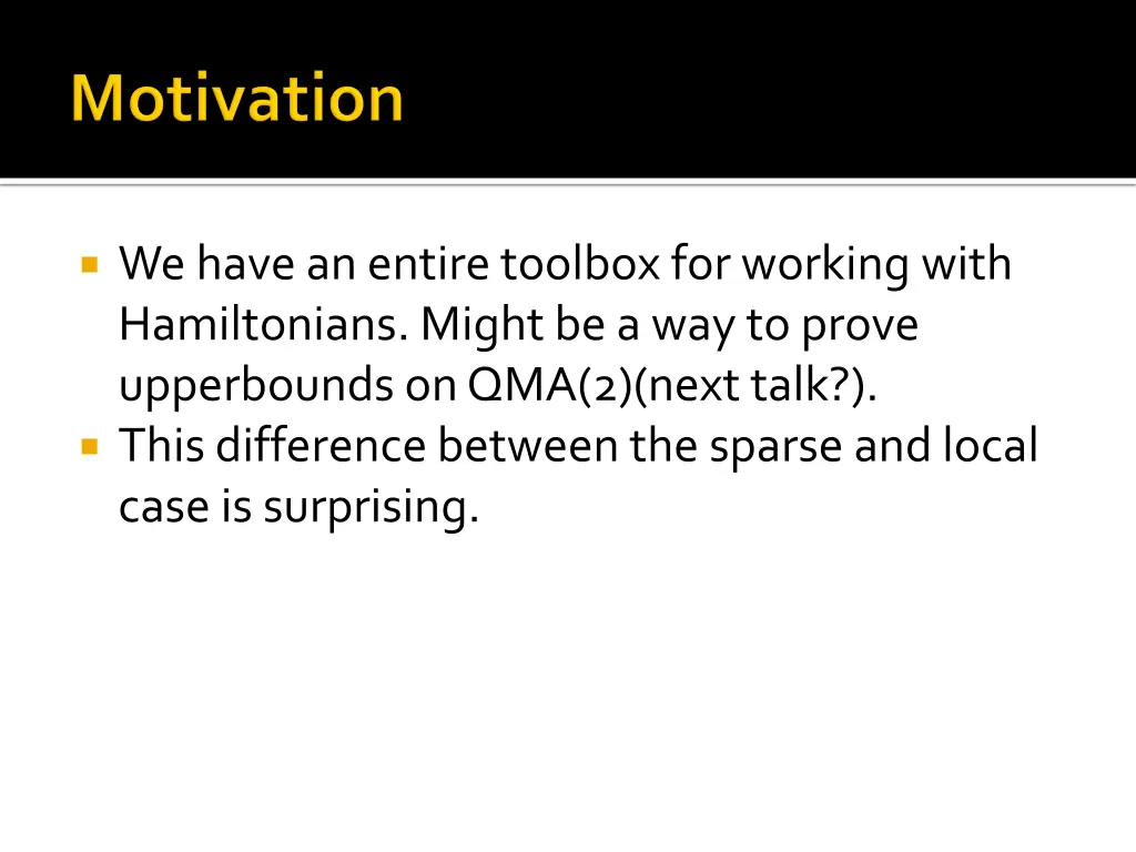 we have an entire toolbox for working with