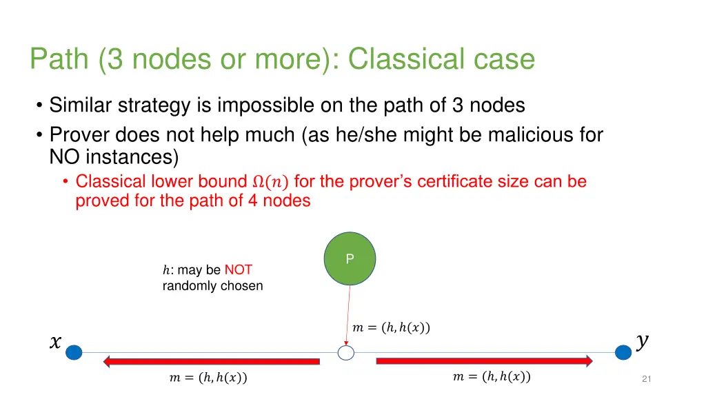 path 3 nodes or more classical case 1