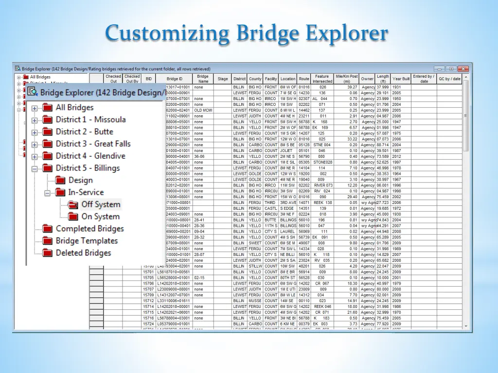 customizing bridge explorer 3