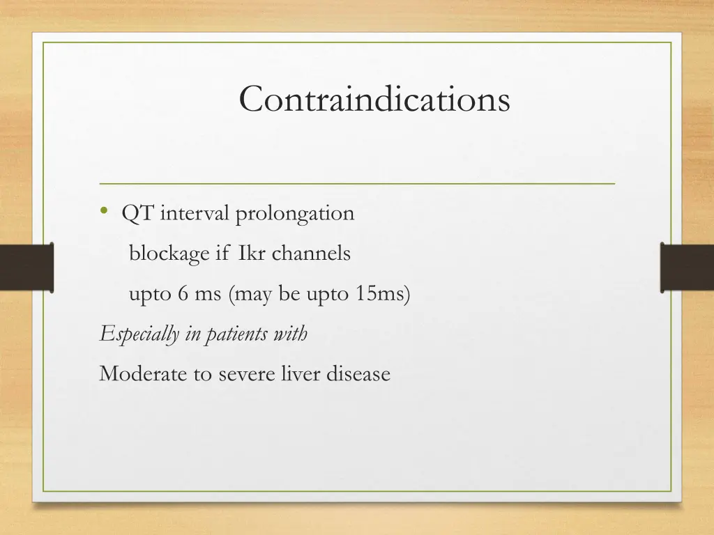 contraindications