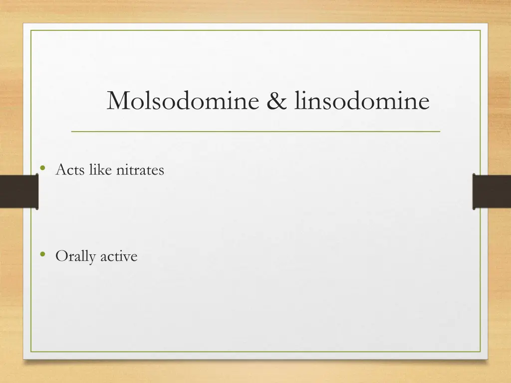 molsodomine linsodomine