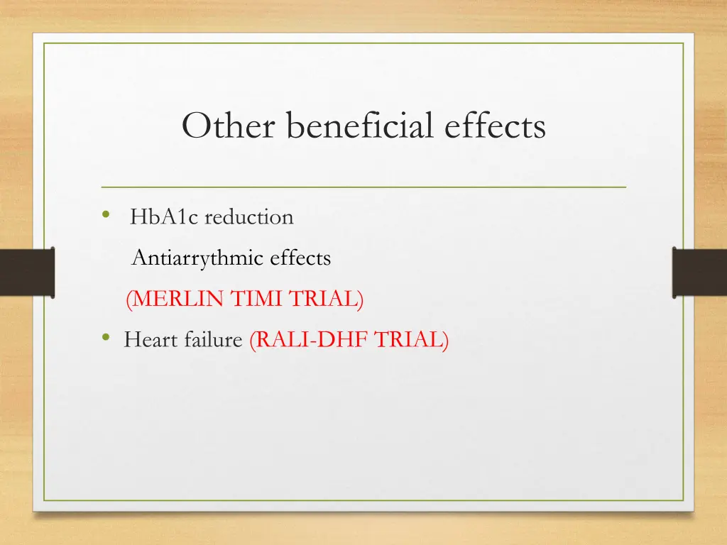 other beneficial effects