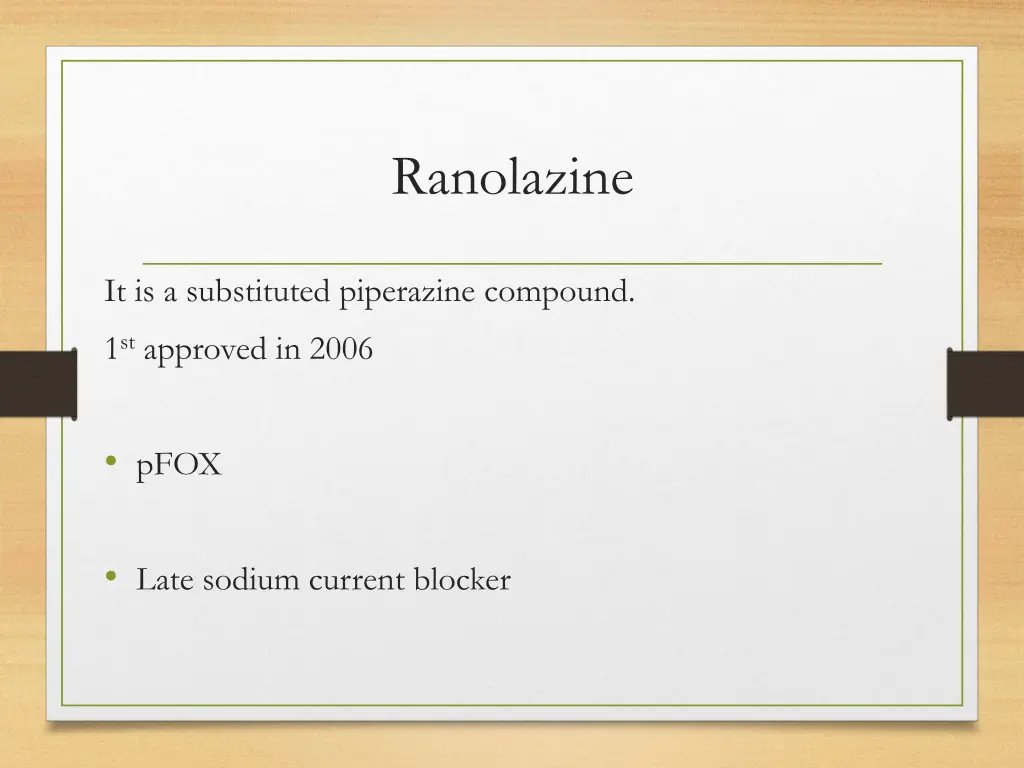 ranolazine