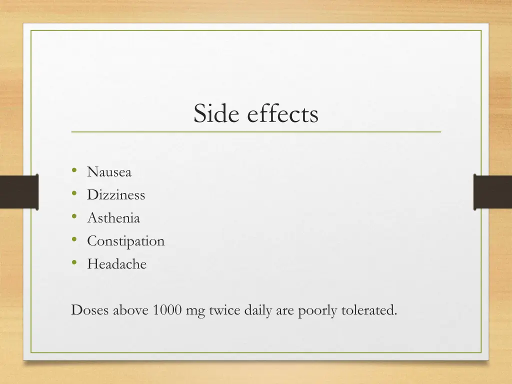 side effects