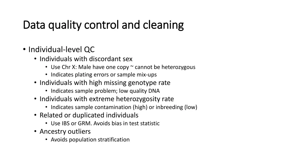 data quality control and cleaning data quality