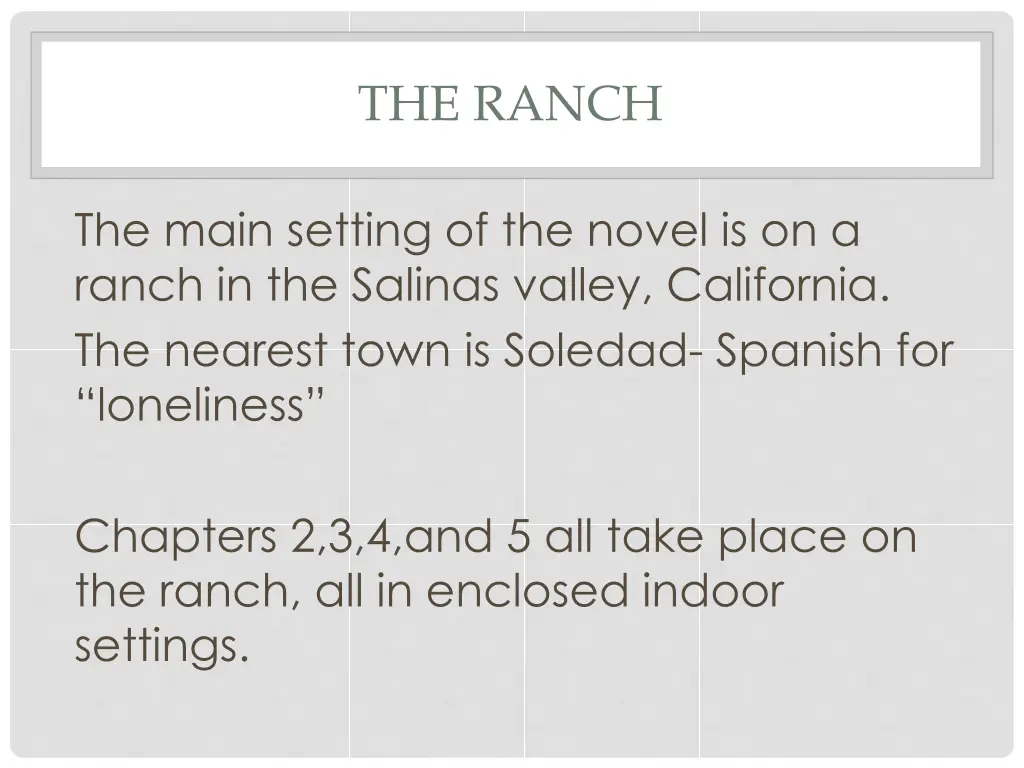 the ranch