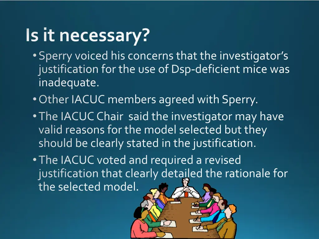 is it necessary sperry voiced his concerns that