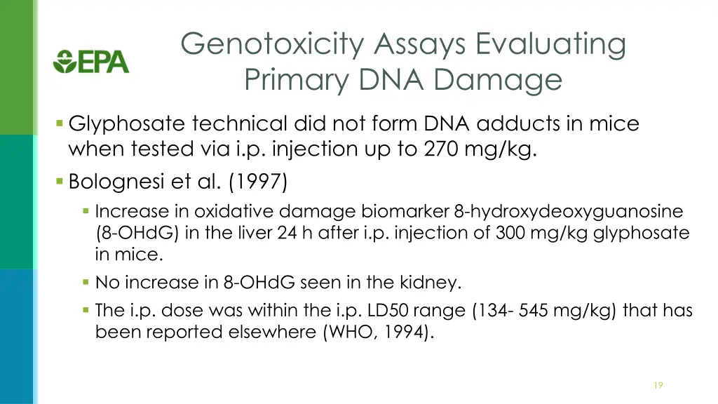 genotoxicity assays evaluating primary dna damage 1