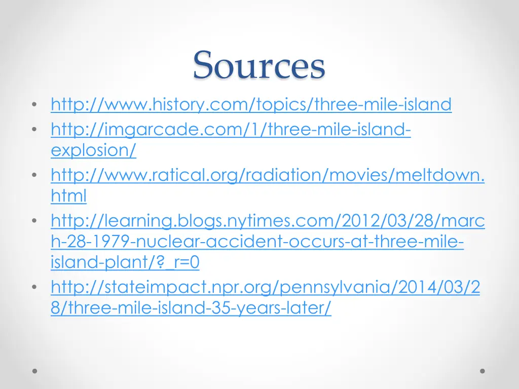 sources