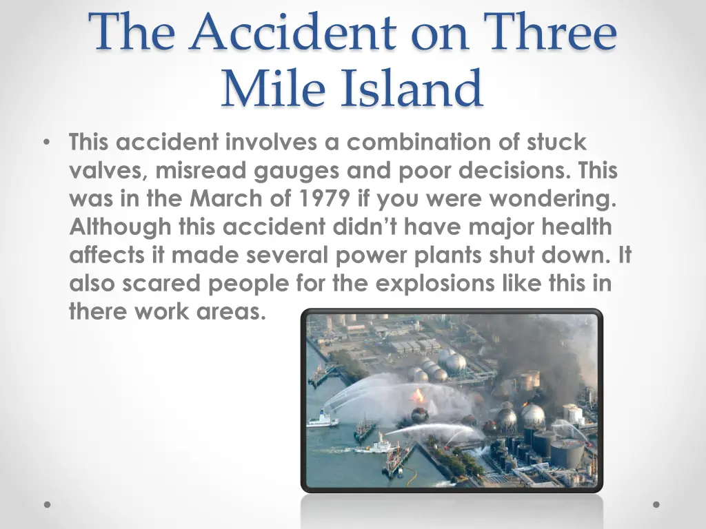 the accident on three mile island this accident