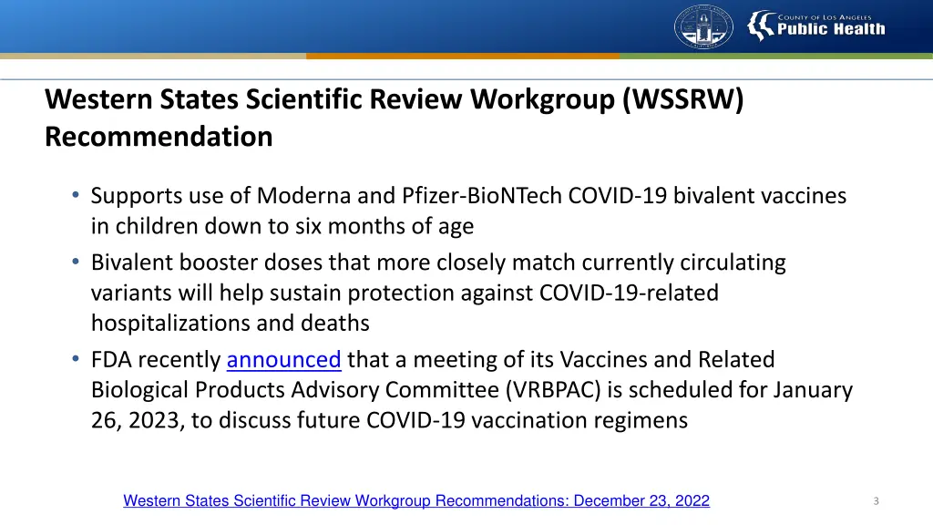 western states scientific review workgroup wssrw