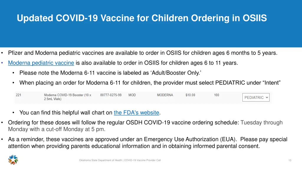 updated covid 19 vaccine for children ordering