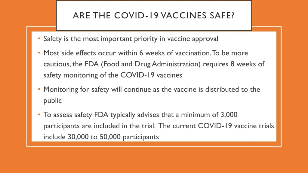 are the covid 19 vaccines safe