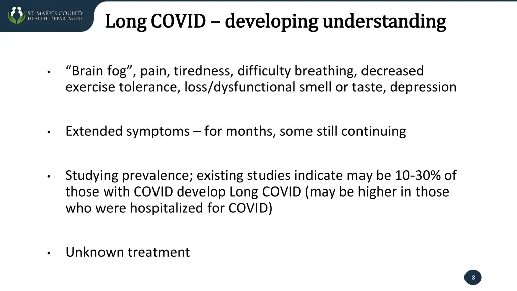 long covid long covid developing understanding