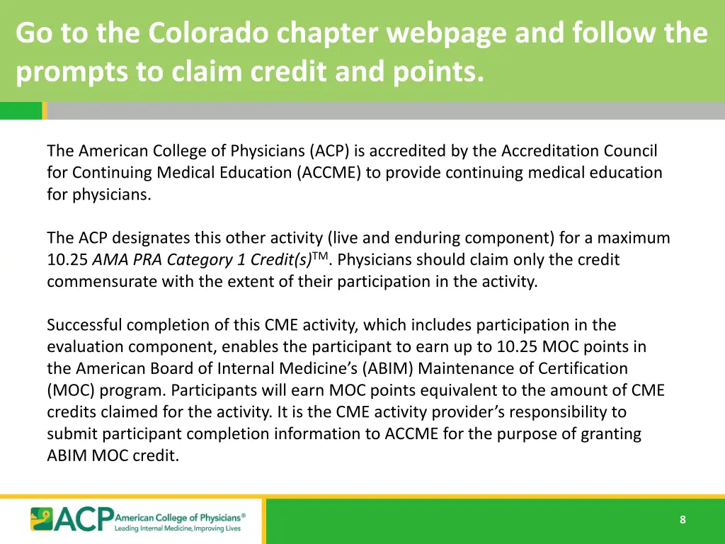 go to the colorado chapter webpage and follow