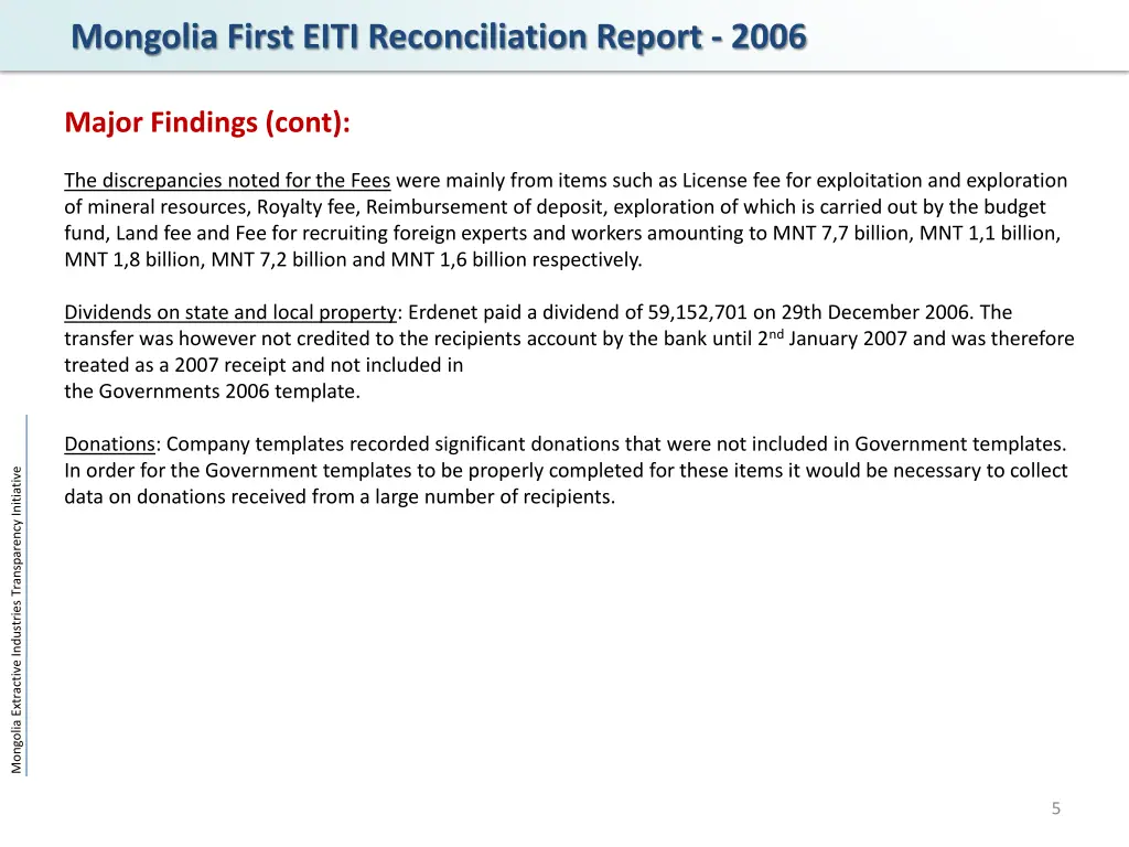 mongolia first eiti reconciliation report 2006 1