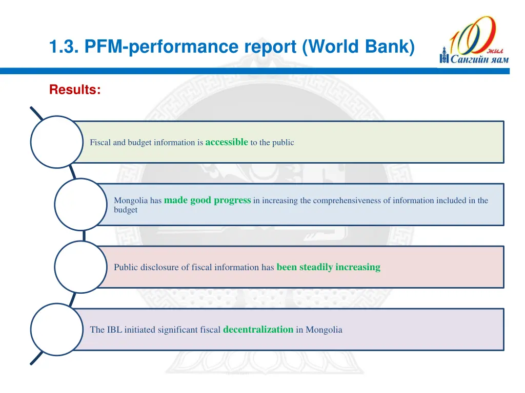 1 3 pfm performance report world bank