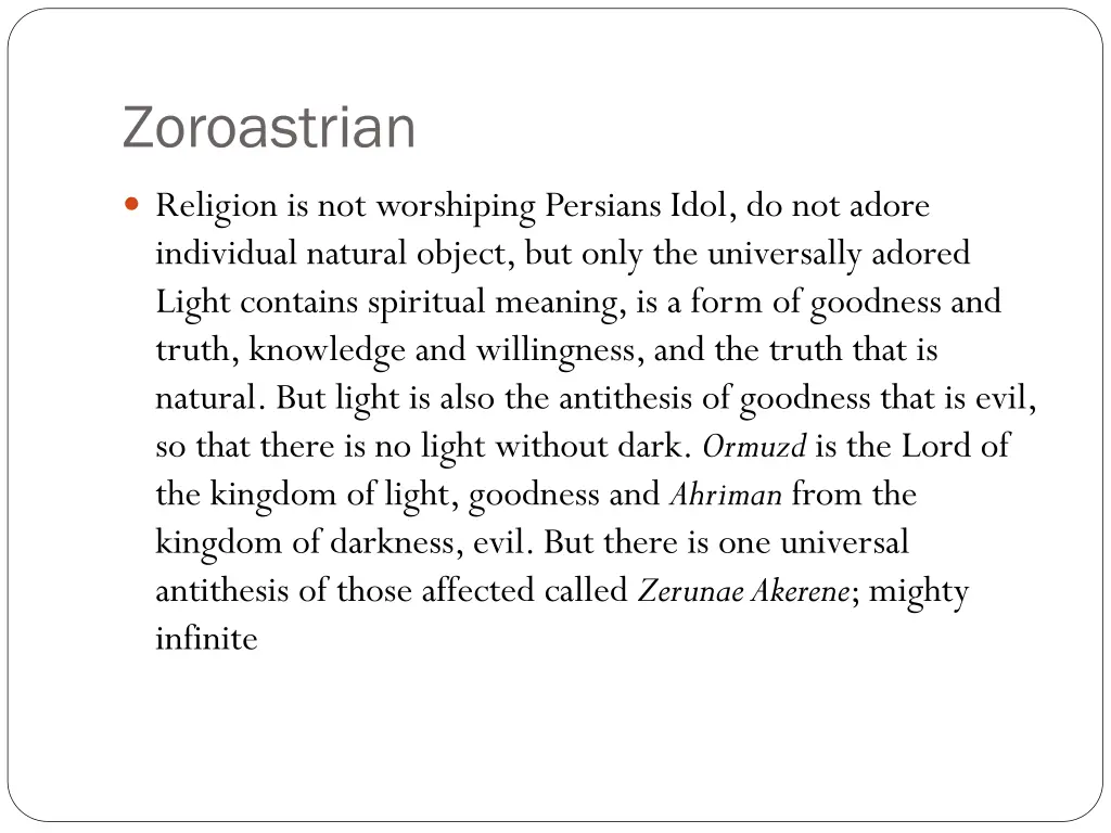 zoroastrian