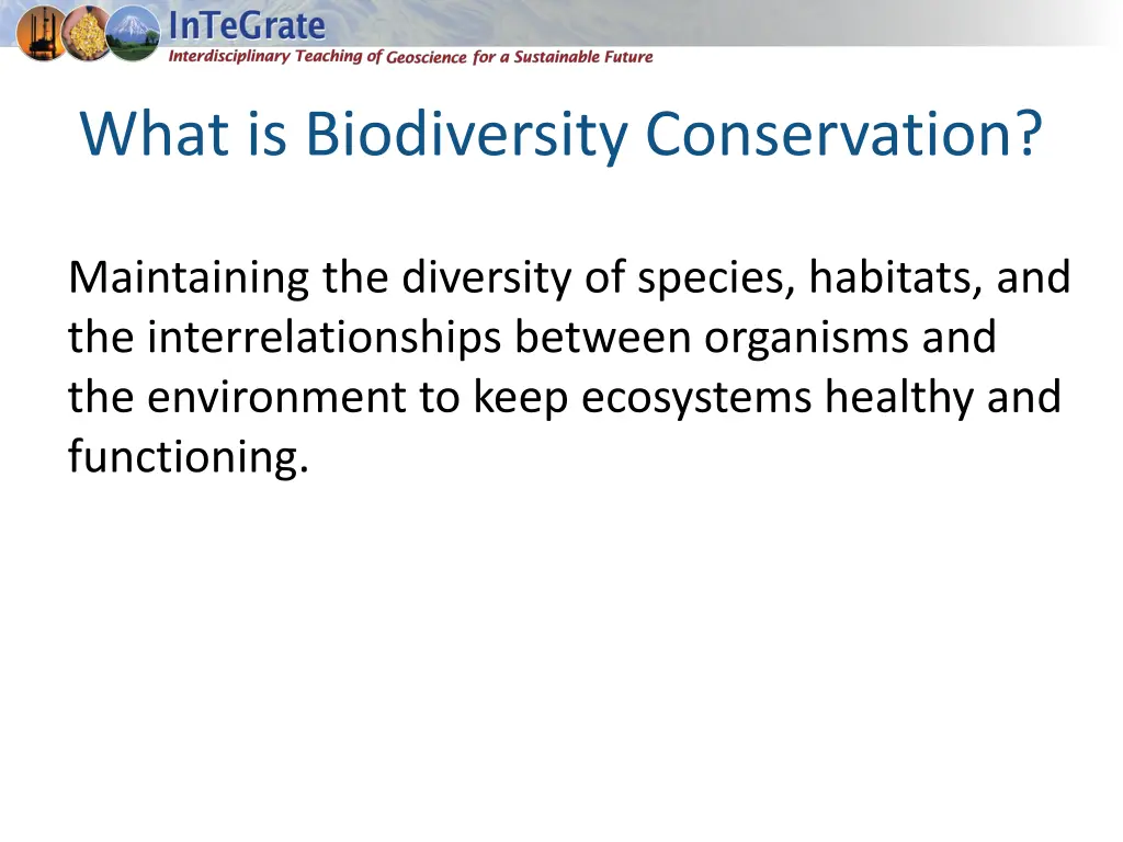 what is biodiversity conservation