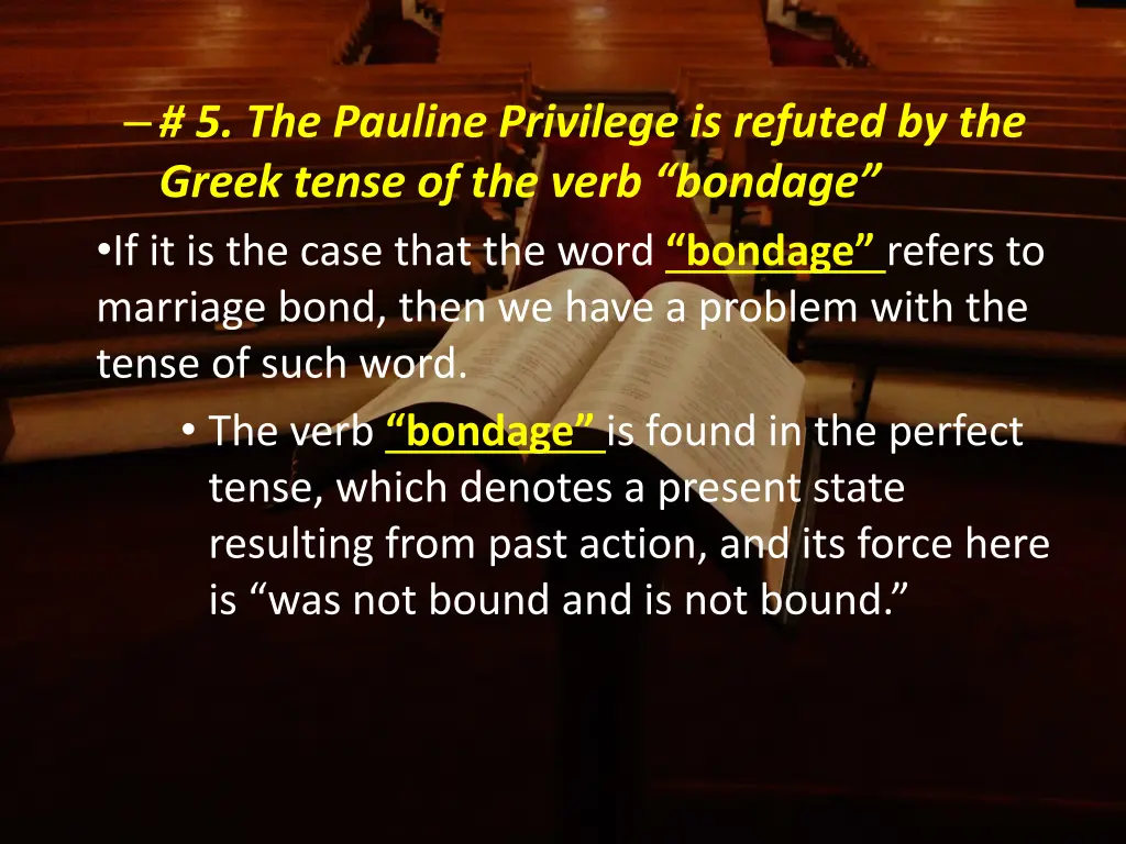 5 the pauline privilege is refuted by the greek