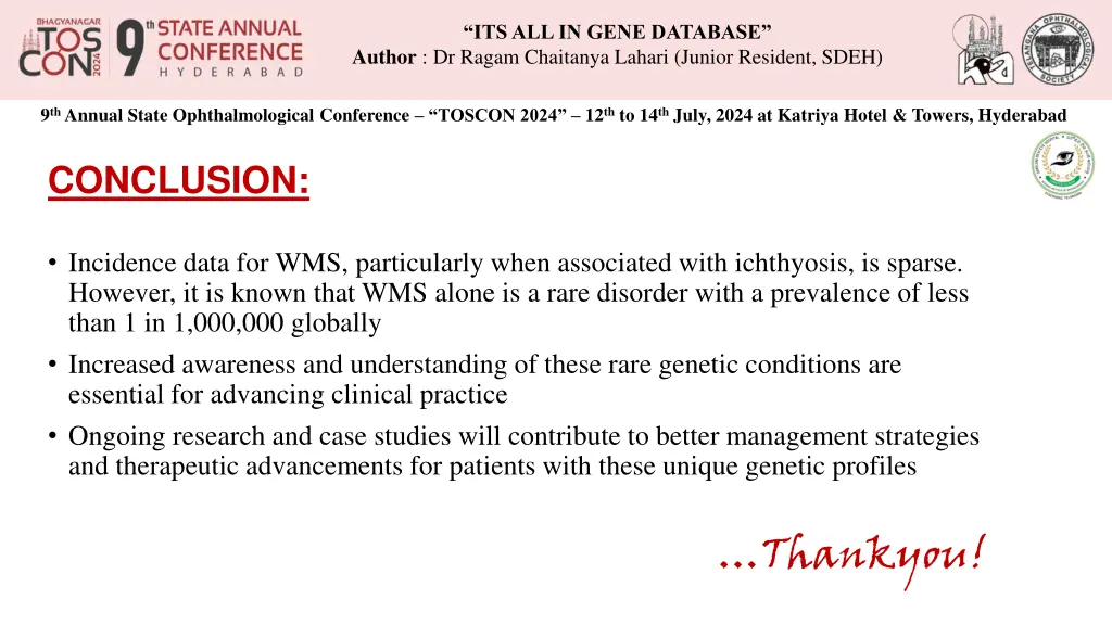 its all in gene database author dr ragam 4