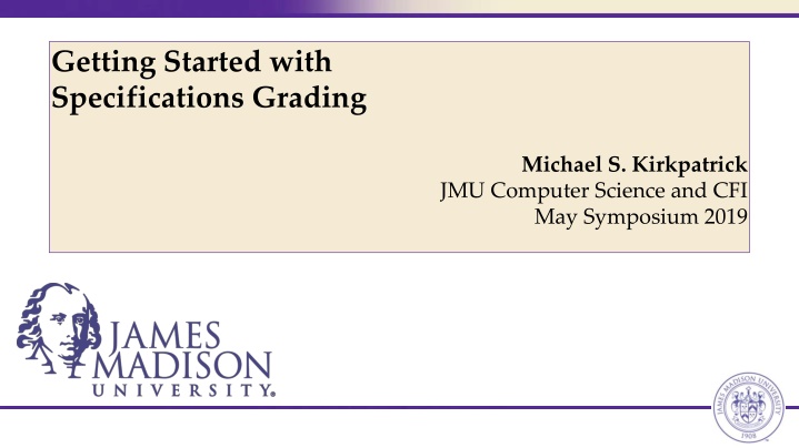 getting started with specifications grading