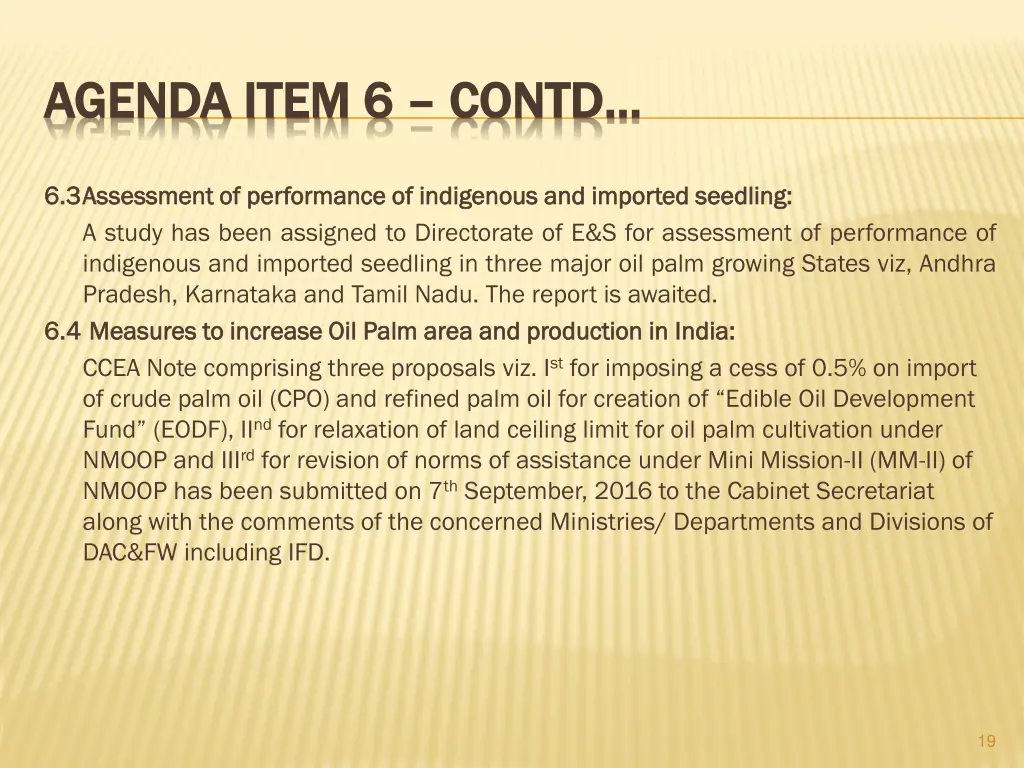 agenda item 6 agenda item 6 contd