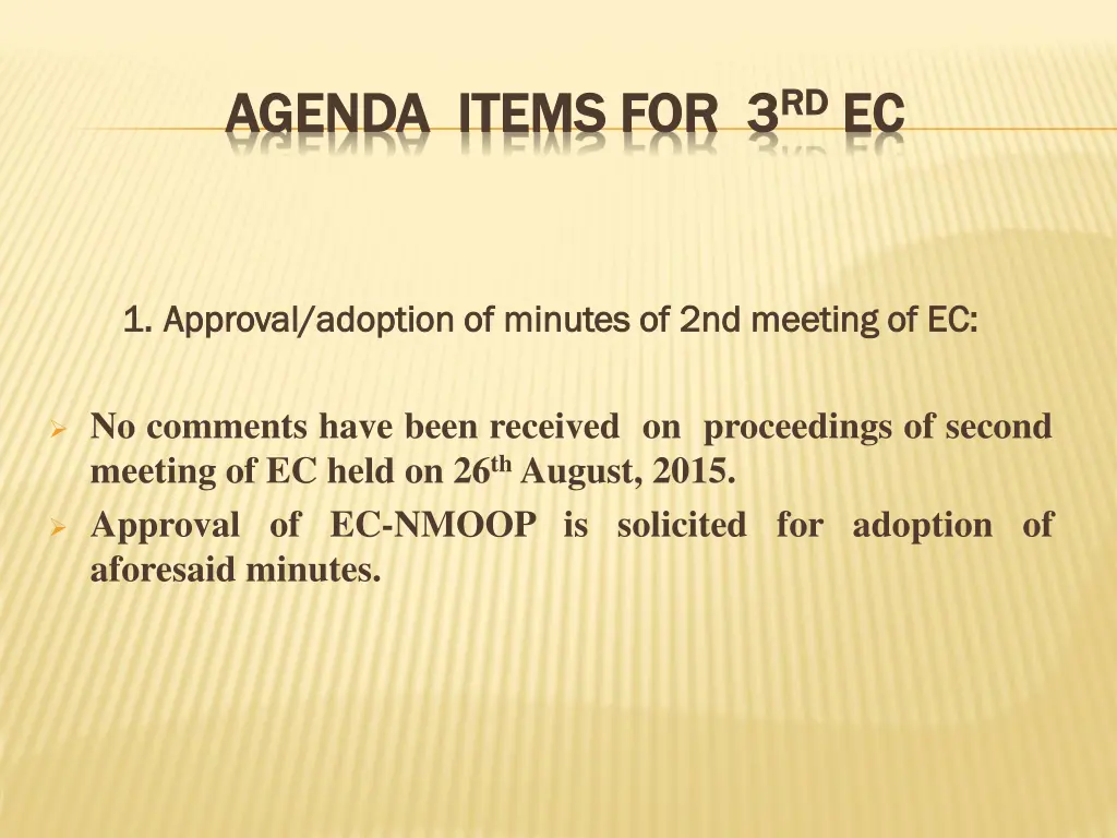 agenda items for 3 agenda items for 3 rd