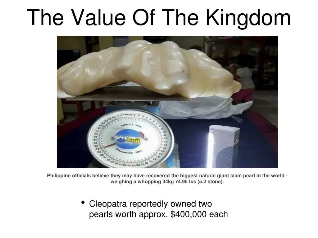 the value of the kingdom 2