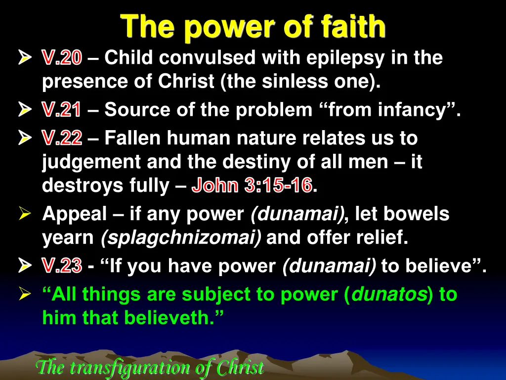 the power of faith v 20 child convulsed with