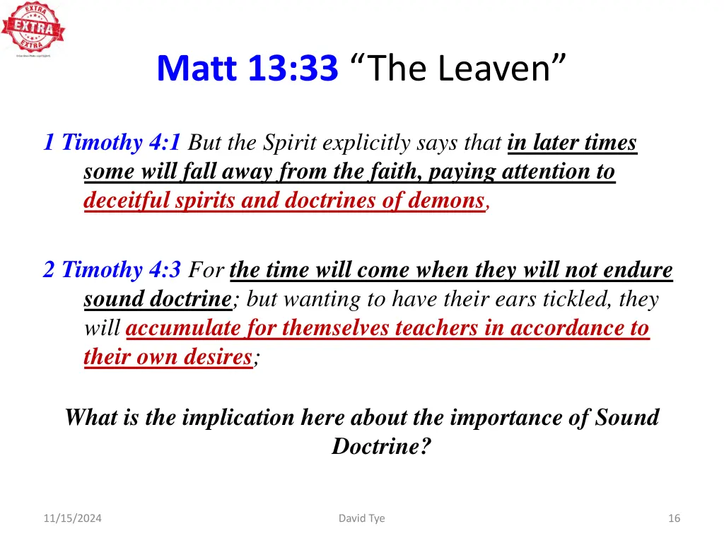 matt 13 33 the leaven