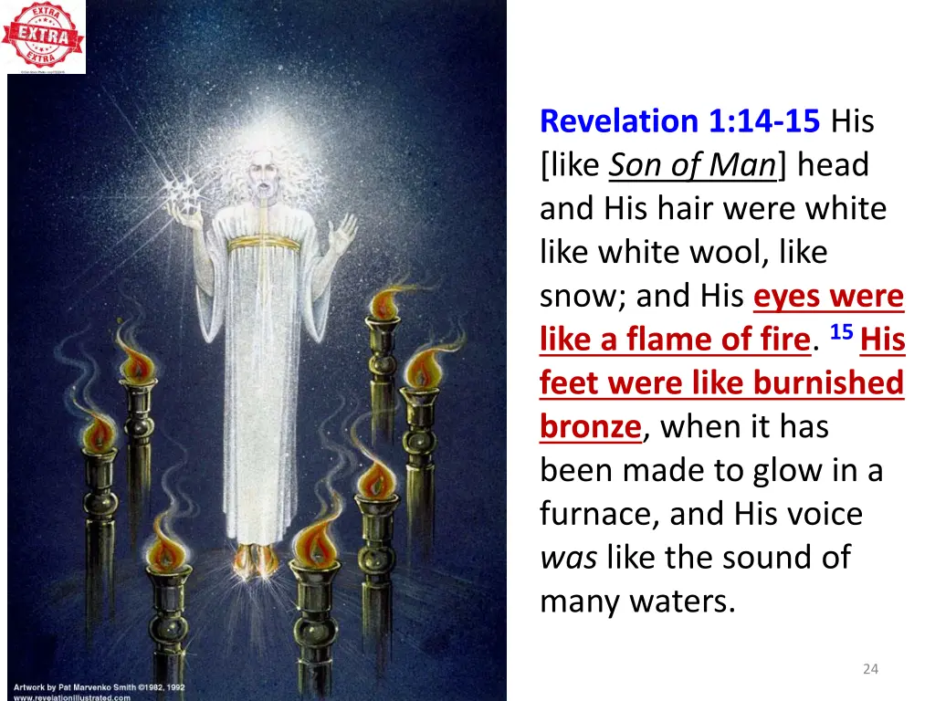 revelation 1 14 15 his like son of man head